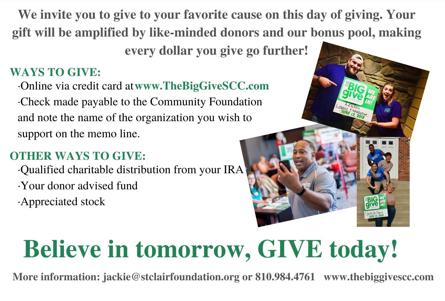 big give info banner half